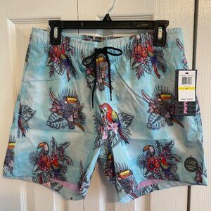 Psycho Tuna… Swim Trunks Board Pool Shorts - Medium